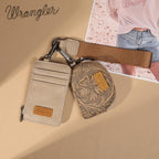Wrangler Keychain Wristlet Wallets for Women Western Dual Pouch Wristlet Credit Card Holder Wallet - Image 5