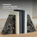 Natural Black Marble Bookend 6" - Image 5