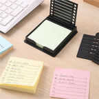 Sticky Note Holder with Template Dispenser for 3x3 Notes Desk Organizer 2 Pack - Image 2