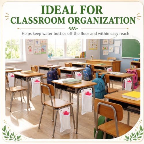 24 Pcs Water Bottle Holder for Classroom Desk Chair - Image 5