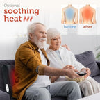 CILI Lumbar Support Pillow for Office Chair with Heat Vibration,Heated Back Support Pillow,Chair Massager for Back Pain Relief,Back Rest Cushion Pillow for Desk Sofa Home,Gifts for Women Men Mom Dad - Image 4