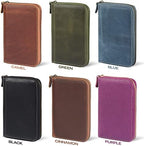Londo Genuine Leather Padfolio – Portfolio Folder with Pencil Holder, Notepad & Zipper Closure for Business, Office & Travel - Image 4