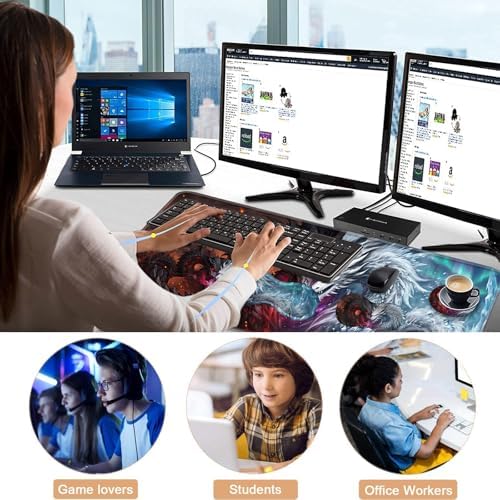 Keyboard Wrist Rest and Mouse Pad with Wrist Support Set Ergonomic Coaster,Memory Foam,Easy Typing Pain Relief,Large XL Desk Mat 31.5"x 11.8",Black and White Dragon - Image 7