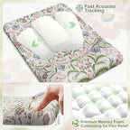 iCasso Mouse Pad with Wrist Rest, Large Desk Mat Set, Purple - Image 5