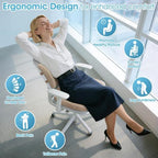 CushZone X-Large Seat Cushion and Lumbar Support Pillow for Office, Khaki - Image 4