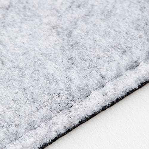 Premium Felt Desk Mat | Medium 12" x 36" | Multifunctional Desk Pad for Home Office | Light Gray - Image 5
