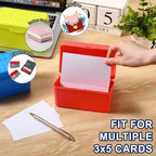 Fuutreo 12 Pack 3x5 Index Card Box Organizer Case with Lids, Bright Colors - Image 5