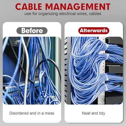 Zip Ties, RAZCC 1200pcs Cable Zip Ties 12 Inch, Heavy Duty White Plastic Wire Ties with 70lb Tensile Strength, Self-Locking Nylon Cable Ties, Wire Management for Indoor and Outdoor - Image 6