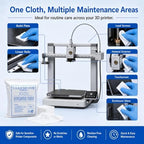 3D Printer Cleaning Kit, 300PCS Lint Free Microfiber Cloths, 6 x 6 Inch - Image 4