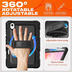 SEYMAC stock Case for Samsung Galaxy Tab S11 5G Tablet Case 11'' Protective with Screen Protector, Pen Holder, 360 Rotate Stand, Hand Strap, Shoulder Strap, Black1 - Image 3