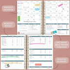 GoGirl Budget Planner & Monthly Bill Organizer with Pockets, Rose Gold - Image 3