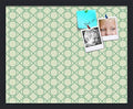 PinPix 21x17 inch Cork Bulletin Board. This Decorative Framed Pin Board Comes with Diamond Pattern in Green Design and Satin Black. Ideal for Home, Office Decor or School (PinPix-586) by PinPixBulletinBoards