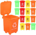 jojofuny 20Pcs Mini Trash Can Toys, Colorful Garbage Bin Play Accessories by jojofuny
