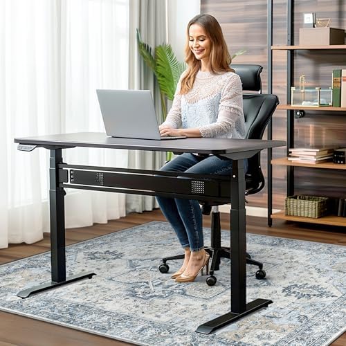 36"x60" Office Chair Mat for Hardwood Floor, Non-Slip Washable Blue - Image 2