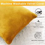 1 MIDDLE ONE 2 Pack Small Pillow, Memory Foam Mini Pillow 11 X 7 Inches for Travel, Sleeping, Nap and Neck, Knee, Lumbar Support, Tiny Cushion for Pet, Dogs (Golden Yellow) - Image 4