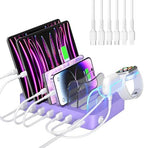 SooPii Premium 6-Port USB Charging Station Organizer for Multiple Devices by Soopii
