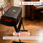 61 Key Keyboard Cover - Waterproof Dustproof Dust Cover with Fleece Lining, Pet-Friendly, Double Zipper Design FIT for YAMAHA YAMAHA: PSR-EW310 CASIO ROLAND KAWAI Electronic Piano Protection - Image 2