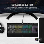 Corsair K55 RGB PRO Membrane Wired Gaming Keyboard – Black - Image 2