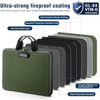 EXLIFBAG Fireproof Document Box with Lock, 13 Pocket Accordion File Folder - Image 3