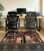 chakme Office Chair Mat for Hardwood Floor Non Slip 48"x72", Brown Cowboy - Image 2
