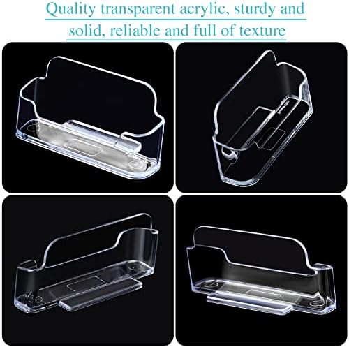Thenshop 64 Pack Business Card Holder Clear Acrylic Stand, Desktop Style - Image 5