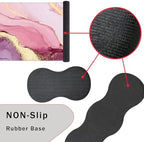 Keyboard Wrist Rest and Mouse Pad with Wrist Support Set Ergonomic Coaster,Memory Foam,Easy Typing Pain Relief,Large XL Desk Mat 31.5"x 11.8",Marble Pretty Pink - Image 3