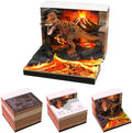 3D Calendar 2027, Tear-Away Desk Calendar, Paper Art Memo Pad, LED Light (Tyrannosaurus Rex) by Unknown