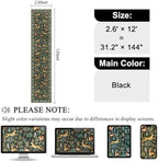 DUKINO 2.6x12 Hallway Runner Rug, Washable Animal Rug Non Slip, Black - Image 2