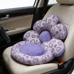 Flower Chair Cushion with Backrest Comfortable Office Chair Pad Student Dormitory Seat Cushion for Sedentary Group Home Decor (Purple, OneSize) - Image 4