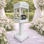 Telephone Booth Audio Guest Book White Phone Booth Stand Wedding Telephone Booth Box Perfect for Video Message Recording Wedding Party Ceremony Decoration - Image 6