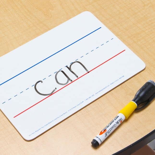 Really Good Stuff Mini Double-Sided Dry Erase Boards, Set of 12 - Image 6