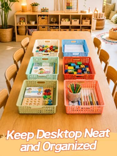 6 Pcs 14.2"x10.5" Thick Durable Paper Turn in Trays Classroom Organization - Image 5