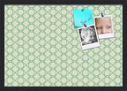 PinPix 26x18 inch Cork Bulletin Board. This Decorative Framed Pin Board Comes with Diamond Pattern in Green Design and Satin Black. Ideal for Home, Office Decor or School (PinPix-586) by PinPixBulletinBoards