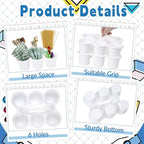 gisgfim 6 Pack Classroom Caddy Organizer with Handle, 6 Compartments, White - Image 3