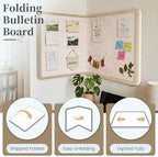 Bulletin Board Decorative Felt Foldable Vision Photo Pin Boards - Image 5