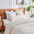 TOPGREEN Organic Feathers Down Lumbar Pillow Insert 14x36, White - Image 2