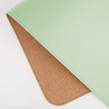 Ruby Lil Natural Cork & Leather Desk Writing Mat, Dual Use Desk Matt for Desktop,Multifunctional Office Desk Pad, PU Leather Mouse Pad,Light Green,35"x 18" by RubyLil