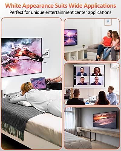 Elecpow in Wall Cable Management Kit, Hide TV Power Cables & Low Voltage Wires Behind The Wall, Recessed Outlet for Wall Mounting TV - Image 4