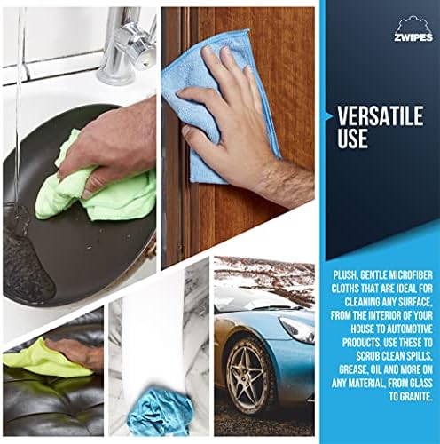 Zwipes 924 Microfiber Cleaning Cloths, 24 Count (Pack of 10) - Image 3