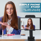 Wonderjune 48 Pcs Cell Phone Stand for Desk Phone Holder Stand Foldable Angle Height Adjustable Portable Holder Tablet for Office Travel Photography (Black) - Image 6