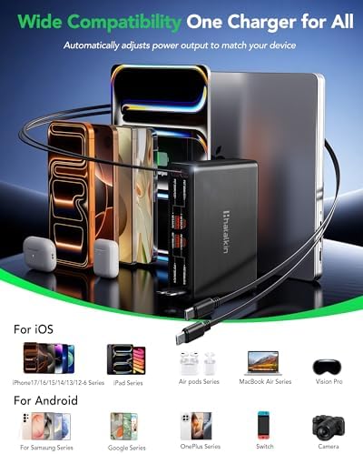 8-in-1 Retractable Charger for iPhone Duo/18 Pro Samsung Multiple Devices - Image 2