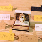 3D Memo Pad, 3D Calendar 2027, Time Piece Calendar, Tear-Off Calendars 2027, 3D Paper Carving Art Memo Pad, Art Carving Sticky Notes for Office Home Gifts Ornaments (Owl) - Image 3
