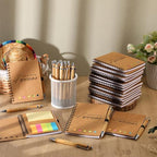 20 Sets Teacher weekly Planner with Pen, Bamboo, Kraft Colors - Image 5