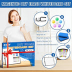 Grtard Magnetic Dry Erase Board with Stand, 18''x14'' Desktop Whiteboard - Image 2