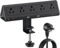 AnnTane Desk Clamp Power Strip USBC, 40W Fast Charging, 10 Ft, Black by anntane
