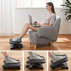 HUANUO Adjustable Foot Rest for Under Desk with Massage Surface and Tilt (Pack of 5) - Image 5