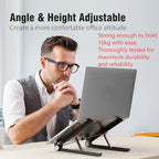 Adjustable Laptop Stand for Desk, Portable Notebook Riser Fits 18 17 16 15 - Image 6
