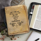 Classic Bible Cover for Women Girls Large PU Leather Bible Carrying Case Bag Scripture Book Bag Protective Stylish Church Carrying Bag, Brown - Image 6