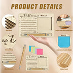 10 Sets Difference Maker Gift Appreciation Gifts Bulk Includes Wooden Sticky Note Holder Sticky Notes Ballpoint Pens Thank You Gifts for Employee Coworkers Teacher (Difference Maker) - Image 3