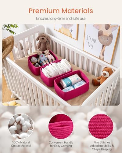 KALLAX Small Woven Storage Basket for Organizing, 13.5x9.5x5 inches, 3 Pack - Image 4